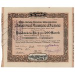 Przemysł Włókienniczy J.SMARZYŃSKI, F.MIŁOBĘDZKI..., Em.5, 20x 500 mkp 1922