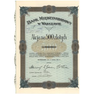 Bank Międzynarodowy w Warszawie, Em.2, 500 zł 1925