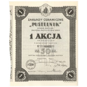 PUSTELNIK Keramische Werke, 50 zl 1927