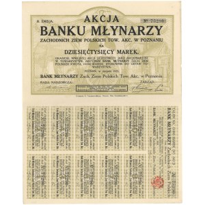 Bank Młynarzy Zachodnich Ziem Polskich, Em.3, 10.000 mkp 1923