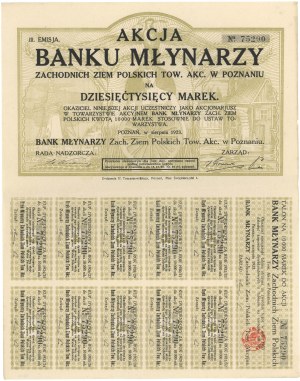 Banque des meuniers des terres de l'Ouest, Em.3, 10.000 mkp 1923