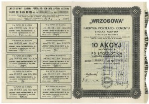 SPRING Portland Cement Factory, 10x 100 zloty 1932