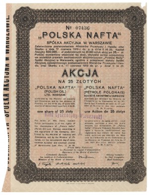 POLSKA NAFTA Sp. Akc. 25 PLN - enregistré