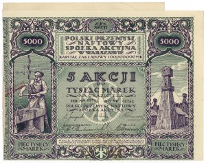 Industrie pétrolière polonaise, 5x 1 000 mk 1921