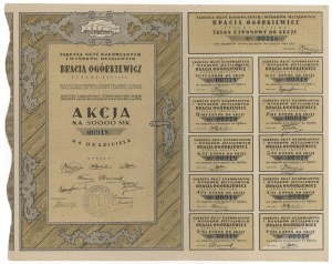 BRACIA OGÓRKIEWICZ Usine de quincaillerie de bâtiment et de produits métalliques, 50 000 mkp