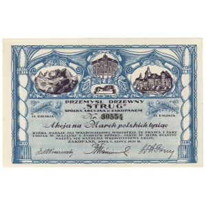Przemysł Drzewny STRUG w Zakopanem, Em.2, 1.000 mkp 1923