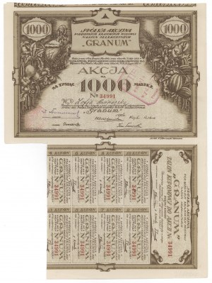Company Akc. of Merged National...GRANUM, Em.5, 1.000 mkp - registriert