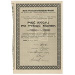 French-Belgian-Polish Bank, Em.6, 50x 1,000 mk 1923