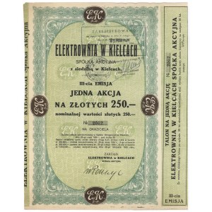Elektrownia w Kielcach, Em.3, 250 zł 1935