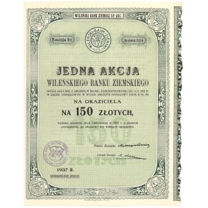 Wileński Bank Ziemski, Em.1, 150 zł 1937