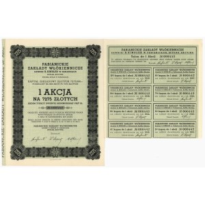 Pabianickie Zakłady Włókiennicze dawniej R. Kindler, 7.275 zł 1937