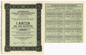 Pabianickie Zakłady Włókiennicze anciennement R. Kindler, 7 275 PLN 1937