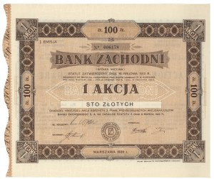 Bank Zachodni, Em.1, 100 Zloty 1929