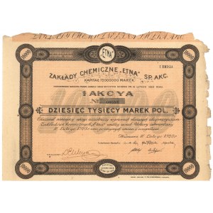 Zakłady Chemiczne ETNA, Em.1, 10.000 1923