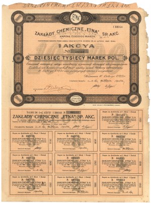 ETNA Chemical Works, Em.1, 10,000 1923
