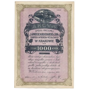 J. Gorecki, W. Kucharski i Ska Fabryka Wyrobów Metalowych, Em.2, 1.000 kr 1919