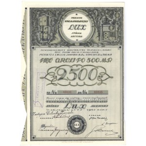 Kinematographische Industrie LUX, Em.1, 5x 500 mkp 1920