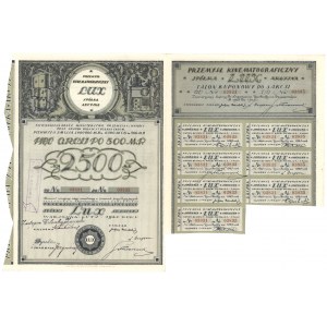 Kinematographische Industrie LUX, Em.1, 5x 500 mkp 1920