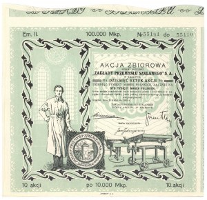 Zakłady Przemysłu Szklanego w Krakowie, Em.2, 10x 10.000 mkp 1923