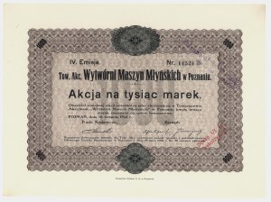 Gesellschaft für Mühlenmaschinenbau, Em.4, 1.000 mkp 1921