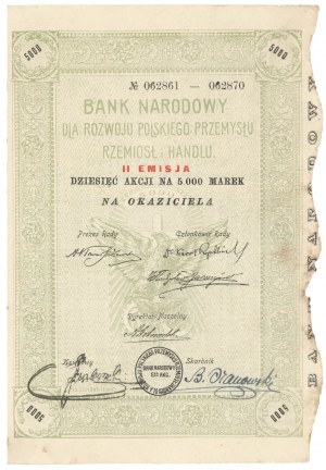 Banque nationale pour le développement de l'artisanat polonais, Em.2, 10x 500 mkp