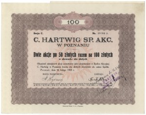C. HARTWIG in Poznań, 2x 50 zloty 1925