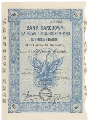 Nationalbank für die Entwicklung des polnischen Handwerks und Handels, Em.1, 500 mk