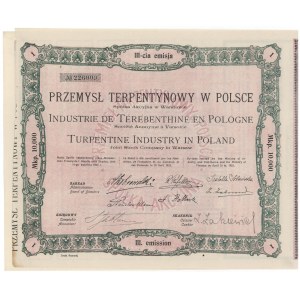 Terpentinindustrie in Polen, Em.3, 10.000 mkp 1924