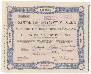 Turpentine Industry in Poland, Em.2, 10,000 mkp