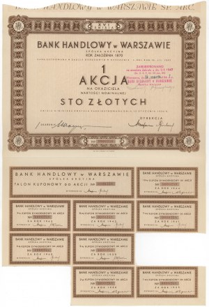 Bank Handlowy in Warsaw, Em.16, 100 zloty 1936