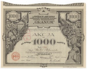 Unternehmen Akc. der Combined National...GRANUM, Em.3, 1.000 mkp