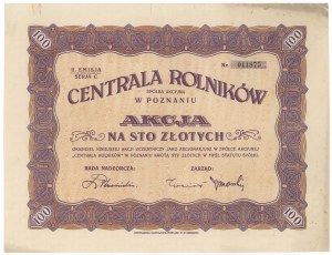 Hauptsitz der Landwirte in Poznań, Em.2, Ser.C, PLN 100