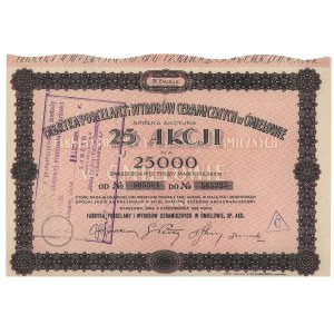 Usine de porcelaine et de céramique de Ćmielów, Em.4, 25x 1 000 mkp