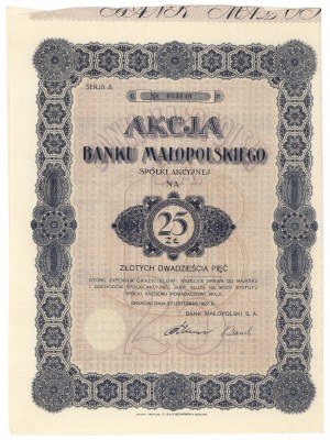 Bank of Lesser Poland, 25 zloty 1927