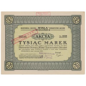 Arbres en gros WISŁA Tow. Akc. Bydgoszcz, 1.000 mk 1920