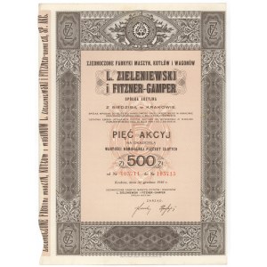 L. Zieleniewski i Fitzner-Gamper... Fabryki Maszyn..., 5x 100 zł 1938
