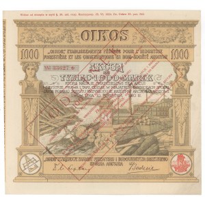 OIKOS Union Holzindustrie und Baugewerbe, 1.000 mkp 1920