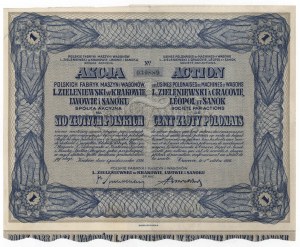 L. Zieleniewski in Kraków, Lviv und Sanok, 100 zl 1926