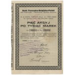 French-Belgian-Polish Bank, Em.6, 5x 1,000 mk 1923