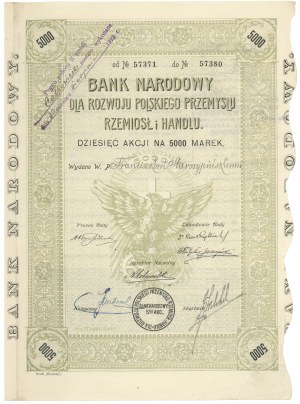 Nationalbank für die Entwicklung des polnischen Handwerks und Handels, Em.1, 10x 500 mk
