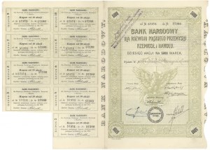 Nationalbank für die Entwicklung des polnischen Handwerks und Handels, Em.1, 10x 500 mk