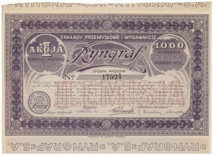 Zakłady Przemysłowe i Wydawnicze RYNGRAF, Em.2, 1.000 mk