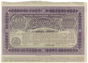 Zakłady Przemysłowe i Wydawnicze RYNGRAF, Em.2, 10x 1,000 mk