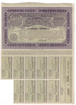 Zakłady Przemysłowe i Wydawnicze RYNGRAF, Em.2, 10x 1,000 mk