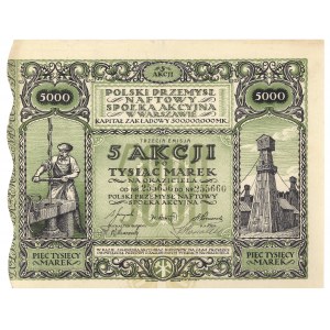 Industrie pétrolière polonaise, Em.3, 5x 1,000 mk 1923