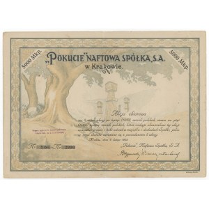 POKUCIE Naftowa Spółka, Em.1, 5x 1.000 mk 1922 (duża)