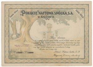 POKUCIE Ölgesellschaft, Em.1, 5x 1.000 mk 1922 (groß)