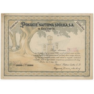 POKUCIE Naftowa Spółka, Em.1, 25x 1.000 mk 1922 (duża)
