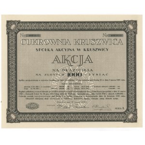 Zuckerfabrik KRUSZWICA, 1.000 PLN 1929