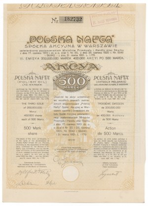 POLSKA NAFTA Sp. Akc., Em.3, 500 mkp